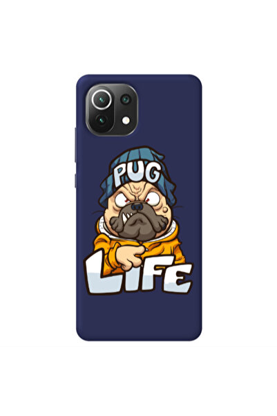 Other Xiaomi Mi 11 Lite Pug Life 2 Dark blue Colored Silicone TPU Θήκη
