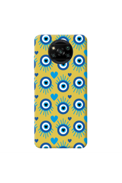 Other Xiaomi Poco X3 /X3 Pro Heart Eye Yellow Colored Silicone TPU Θήκη
