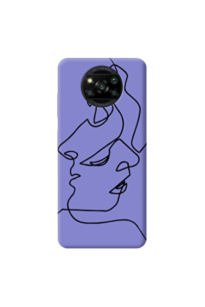 Other Xiaomi Poco X3 /X3 Pro intertwined Purple Colored Silicone TPU Θήκη