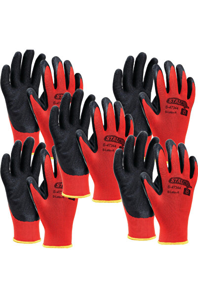 Mardil Mănuși de lucru acoperite cu latex, set de 12, mărimea 9, rezistente l...