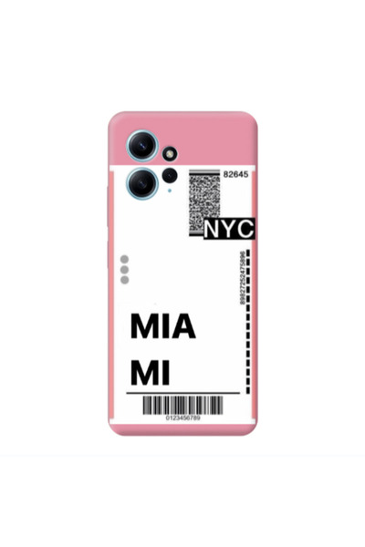 Other Xiaomi Redmi Note 12 4G Miami NYC Pink Colored Silicone TPU Θήκη