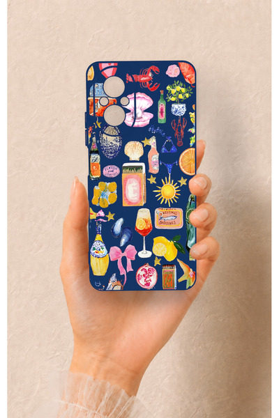 Vip Case Realme 12 Lite Uyumlu Summer Desenli Silikon Kılıf
