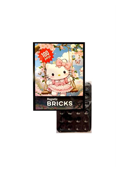 FUNNIGO MAGNETİC BRICKS PUZZLE 100 PARÇA+TELEFON TUTUCU SET-9