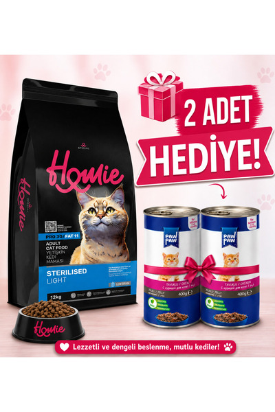 Homie TAVUKLU KISIR KEDİ MAMASI 12 KG
