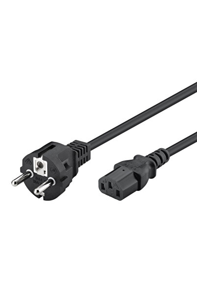 POWERTECH καλώδιο τροφοδοσίας Η/Υ & οθόνης P002, 3x0.75mm², copper, 1.5m, μαύρο