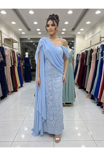 Pyramid masterpieces sky blue dress