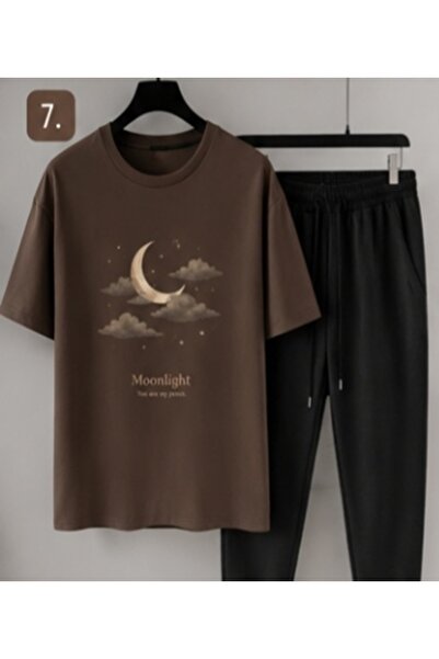 ZEMLİYA Sara Unisex Oversize Shorts Set Short Sleeve T-Shirt Comfortable Fit ...