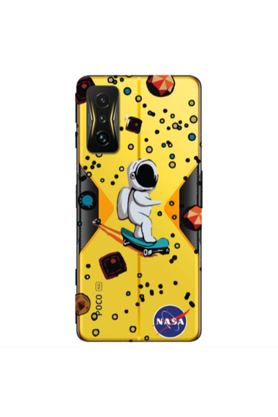 Other Xiaomi Poco F4 Gt Astronaut with skateboard Transparent Silicone TPU Θήκη