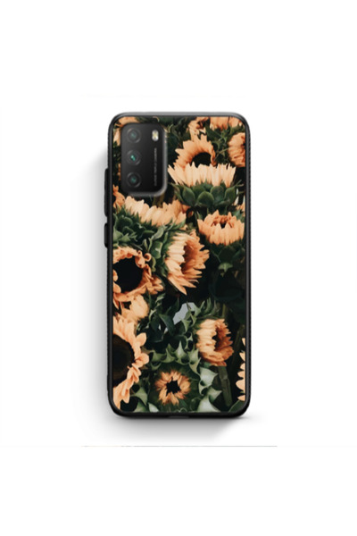 Other Xiaomi Poco M3 Sunflowers Black Glossy Θήκη