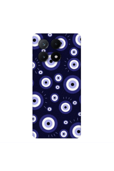 Other Xiaomi Poco X6Pro 5G Purple evil eye bead Transparent Silicone TPU Θήκη
