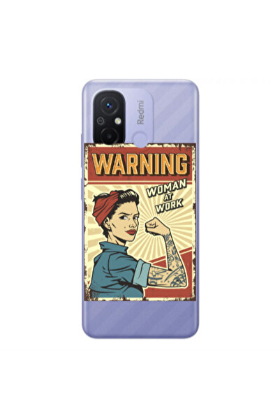 Other Xiaomi Redmi 12C Woman at work Transparent Silicone TPU Θήκη