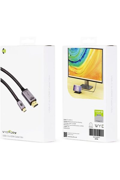 Generic USB-C to HDMI Cable 1.8m 4K Ultra HD Adapter, Type-C to HDMI Converte...