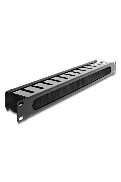 DELOCK cable management 67628 για rack 19"/1U, με βούρτσα προστασίας, μεταλλι...