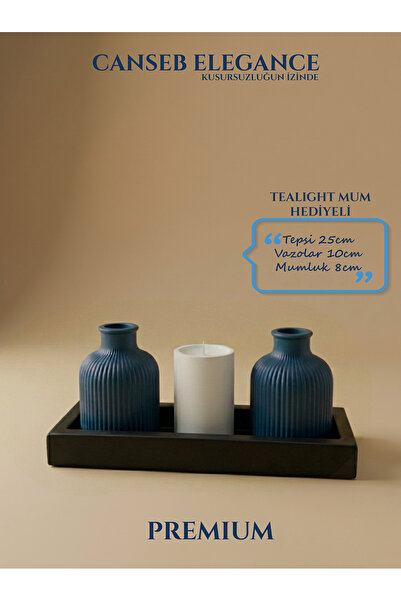 CANSEB Elegance Premium - - Set of Four Decorative Vases and Candle Holders -...