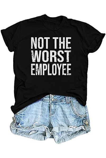 17TAKI 1pc 1pcs Head T-Shirt Suitable Men & Women, Round Neck Black Casual Sh...