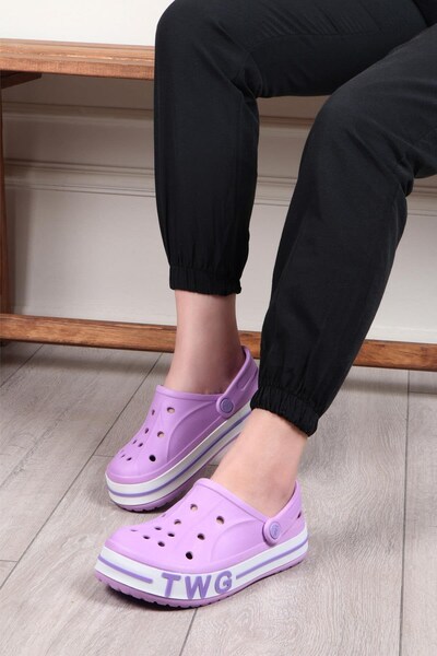 Rugmood Lilac Anatomical Comfort Eva Women's Slippers Sandals Seaside Beach D...