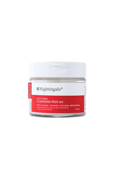 NIGHTINGALE Dischete demachiante pentru față, cu efect exfoliant și hidratant...