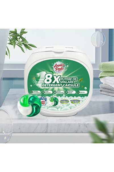 AnnesPods Capsule detergent concentrate 4 în 1 AnnesPods, Herbal Garden 40 de...