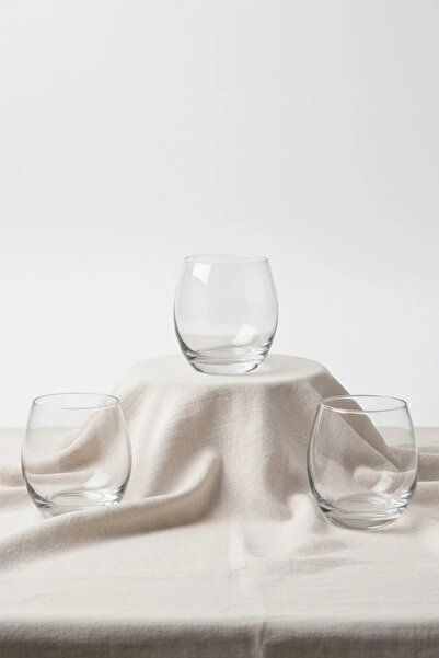 LAV Empire 3-Pack 405 Cc Oval Glass Cup |   Water and Soft Drink Glass 405 ml