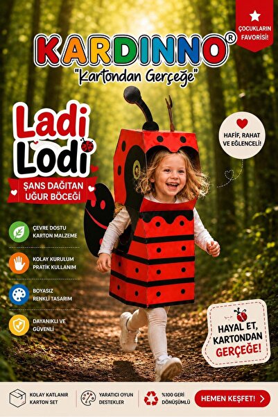 Kardinno Ladi Lodi Jucărie educativă Costum purtabil din carton pentru copii ...
