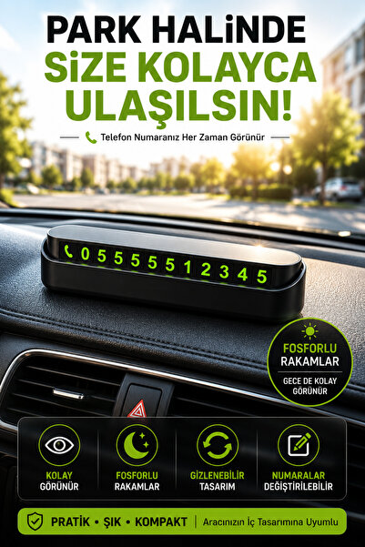 OpenCity Număr de telefon auto ascuns pentru interiorul vehiculului, cu număr...
