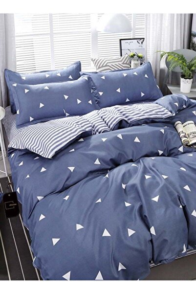 sharpdo 4-Piece Bed Sheet Quilt Cover Bedding Set 220*240cm