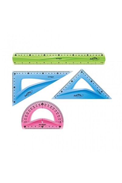 OEM Set geometrie 4 piese, 30 cm, silicon flexibil, diverse culori