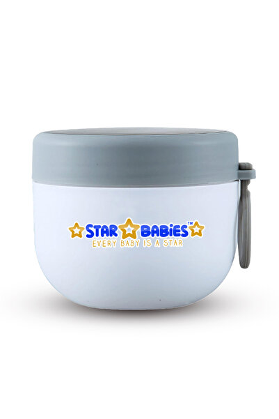 STAR BABiES وعاء طعام من الفولاذ المقاوم للصدأ سعة 600 مل، كوب إفطار محمول آم...
