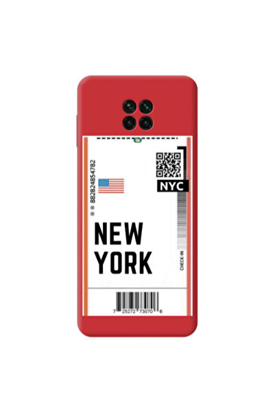 Other Xiaomi Redmi Note 9 Pro New York NYC Red Colored Silicone TPU Θήκη