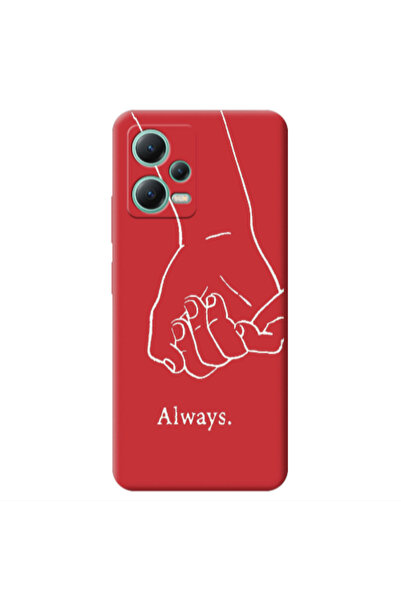 Other Xiaomi Redmi Note 12 Pro 5G Always Red Colored Silicone TPU Θήκη