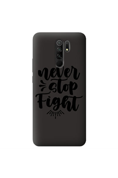Other Xiaomi Redmi 9 Never stop fight Black Colored Silicone TPU Θήκη