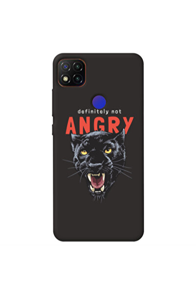 Other Xiaomi Redmi 9c Pointed teeth Black Colored Silicone TPU Θήκη