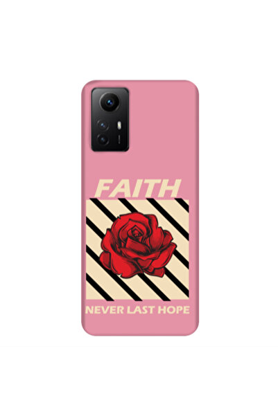 Other Xiaomi Redmi Note 12s Faith Never Last Hope Pink Colored Silicone TPU Θήκη