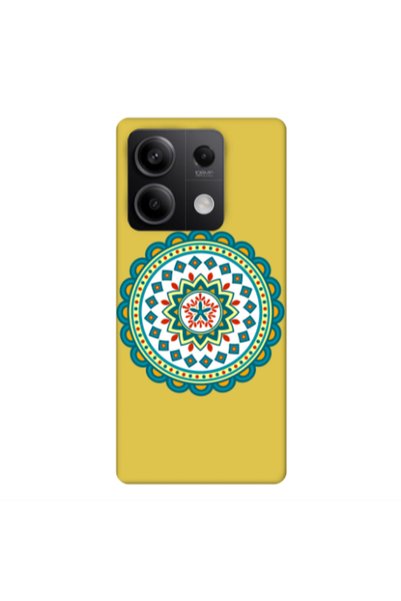Other Xiaomi Redmi Note 13 5G Mandala D11 Yellow Colored Silicone TPU Θήκη