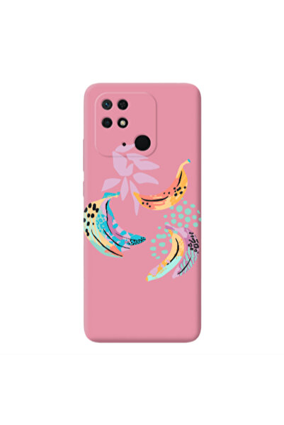 Other Xiaomi Redmi 10C Banana Pink Colored Silicone TPU Θήκη