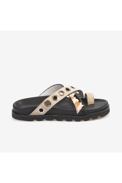 KEMAL TANCA Hawen Angels Women's 3cm Eva Sole Suede Leather Troc Flip Flops 3...