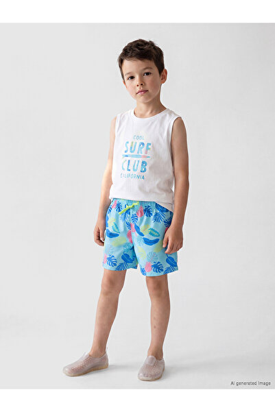 LC Waikiki Vizyon New Season Printed Boys' Swimsuit Set