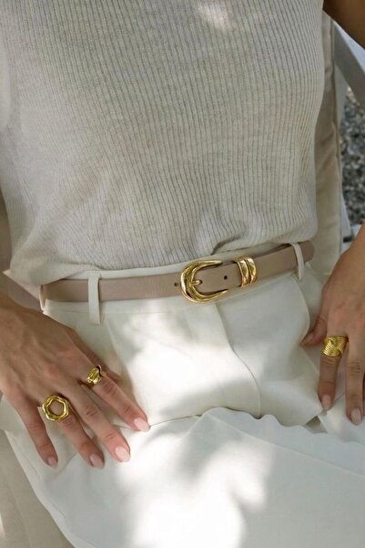 keisy Lisa Gold Buckle Women's Thin Belt