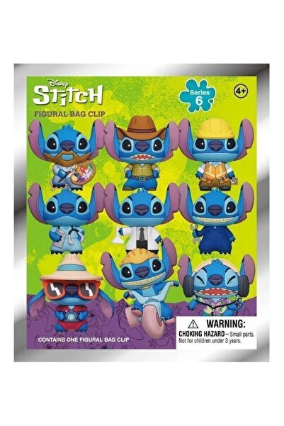 OEM Μονόγραμμα Disney Stitch Κλιπς Τσάντας 3D από Αφρό - Τυχαία Επιλογή (85955)