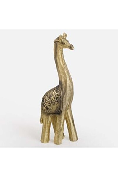 SHOPIENS Girafă Decorativă Aurie 38 cm