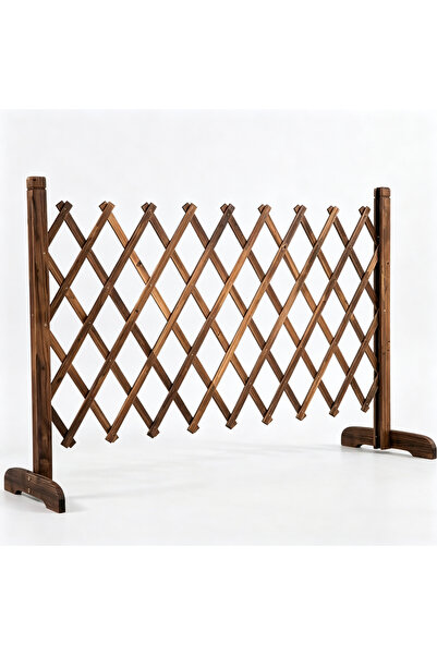 genric FFD Wooden Expandable Trellis Fence 120x98cm - Freestanding Garden Fen...