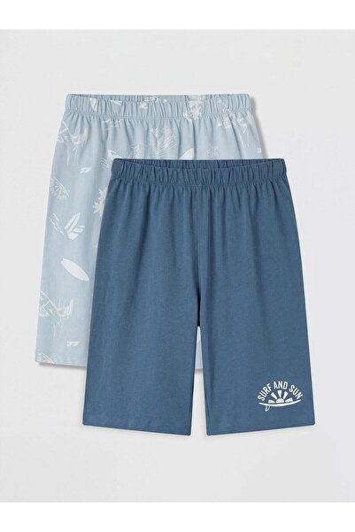 LC Waikiki Printed Boys' Pajama Shorts 2-Pack (S6)