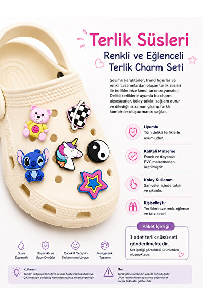 RoseCo00 Jibbits Terlik Süsü Charm Terlik Aksesuarı