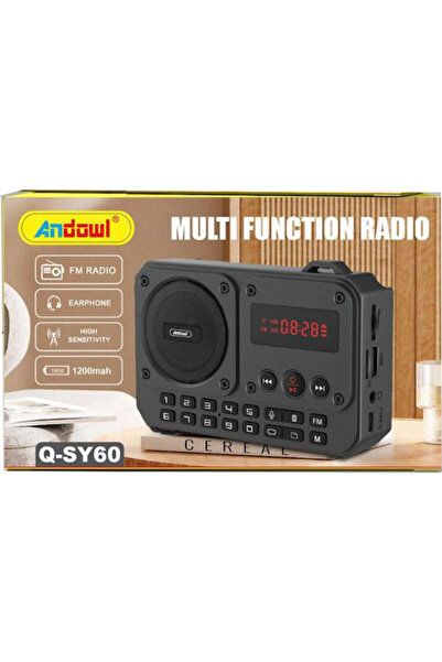 Andowl Qsy60 Επιτραπέζιο Ραδιόφωνο Σκούρο Γκρι