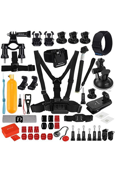 PULUZ Set de 53 de piese de accesorii pentru camere sport Pkt16
