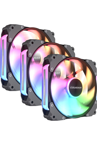 Cougar Apolar 120 ARGB, LED ARGB, 120mm, Negru, 3 bucăți