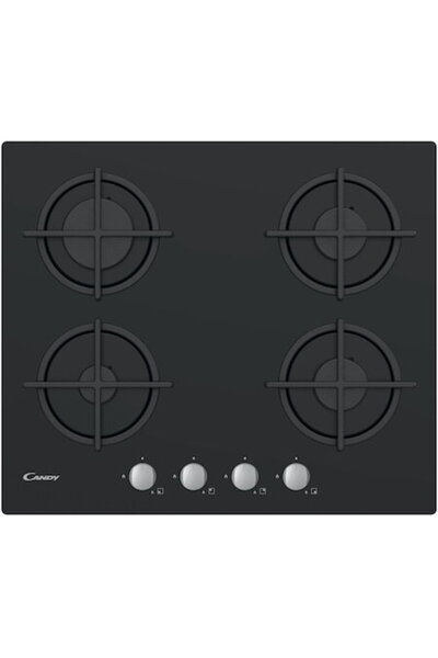 Candy Incorporabila CSG6B/4U2,Gaz, 4 arzatoare, Gratar fonta, 60 cm, Sticla n...