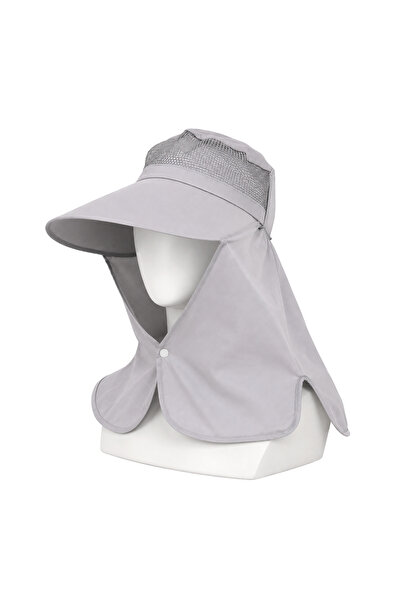 SAVEX Ense Korumalı Outdoor Şapka - Fileli - Gri -