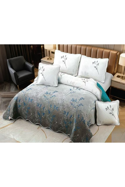 CHIRASO Set Cuvertura Bumbac Finet, Cuvertura 230x250cm, 2 Fete Perna 60x80cm...