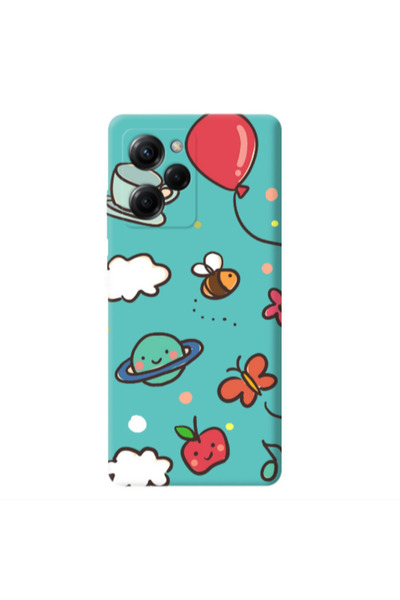 Other Xiaomi Poco X5 Pro cute little ones Turquoise Colored Silicone TPU Θήκη